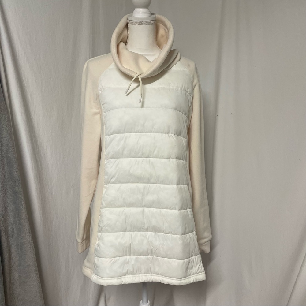 Lands' End Cream Puffer tunic.  Xl